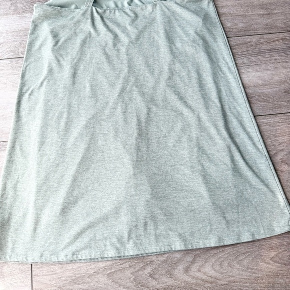 GapFit Brushed Tech Jersey Dress with Built in Shorts in Sage - Picture 15 of 15